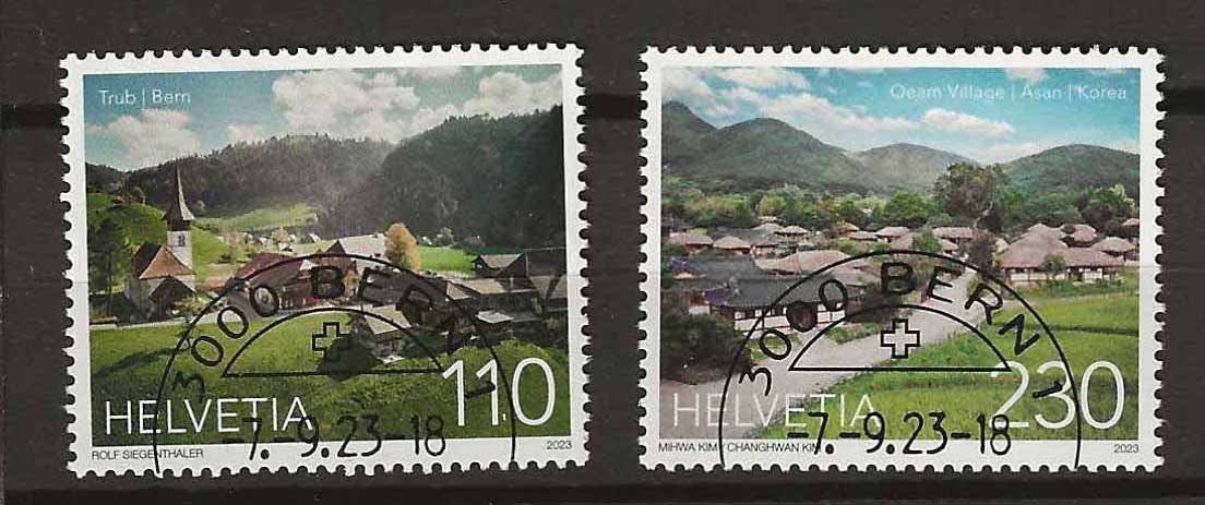Alle Briefmarken: M1959 - Suisse-Corée 1er jour – Gebraucht aus Trélex von Phil_Albert