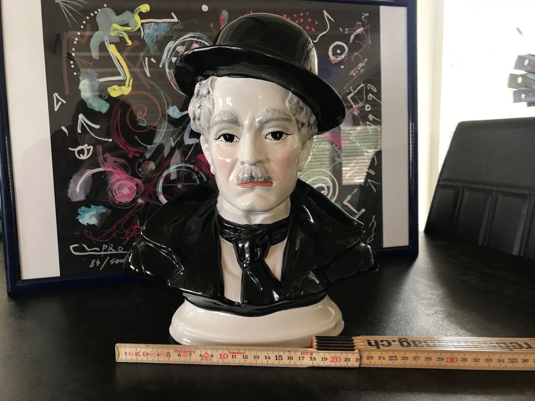 Figuren: Céramique ancienne Charlie Chaplin rare – Gebraucht aus Vallamand von Bricbracbroc82 3