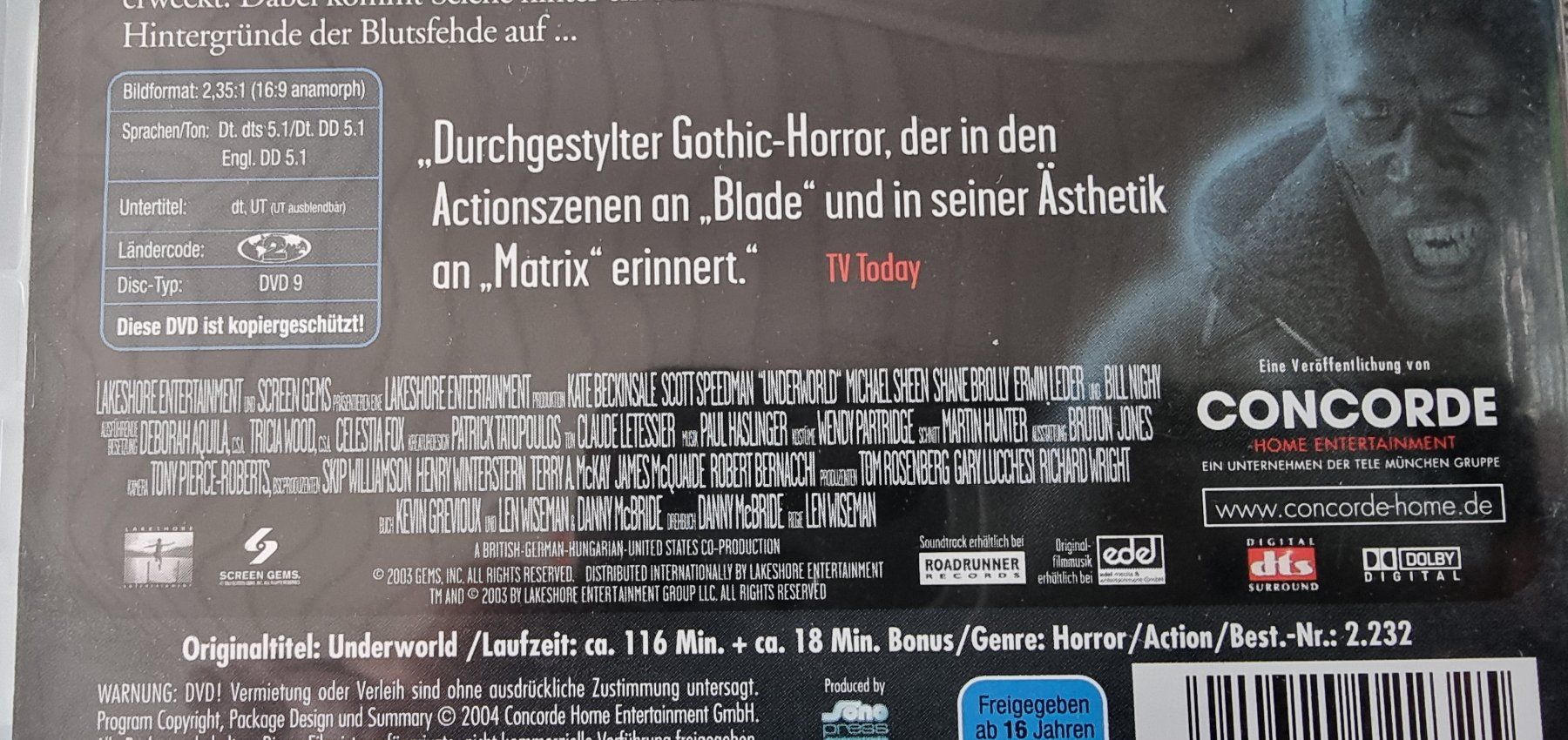 Tutti i DVDs: DVD Underworld – Usato da Oetwil am See venduto da fineli2 1
