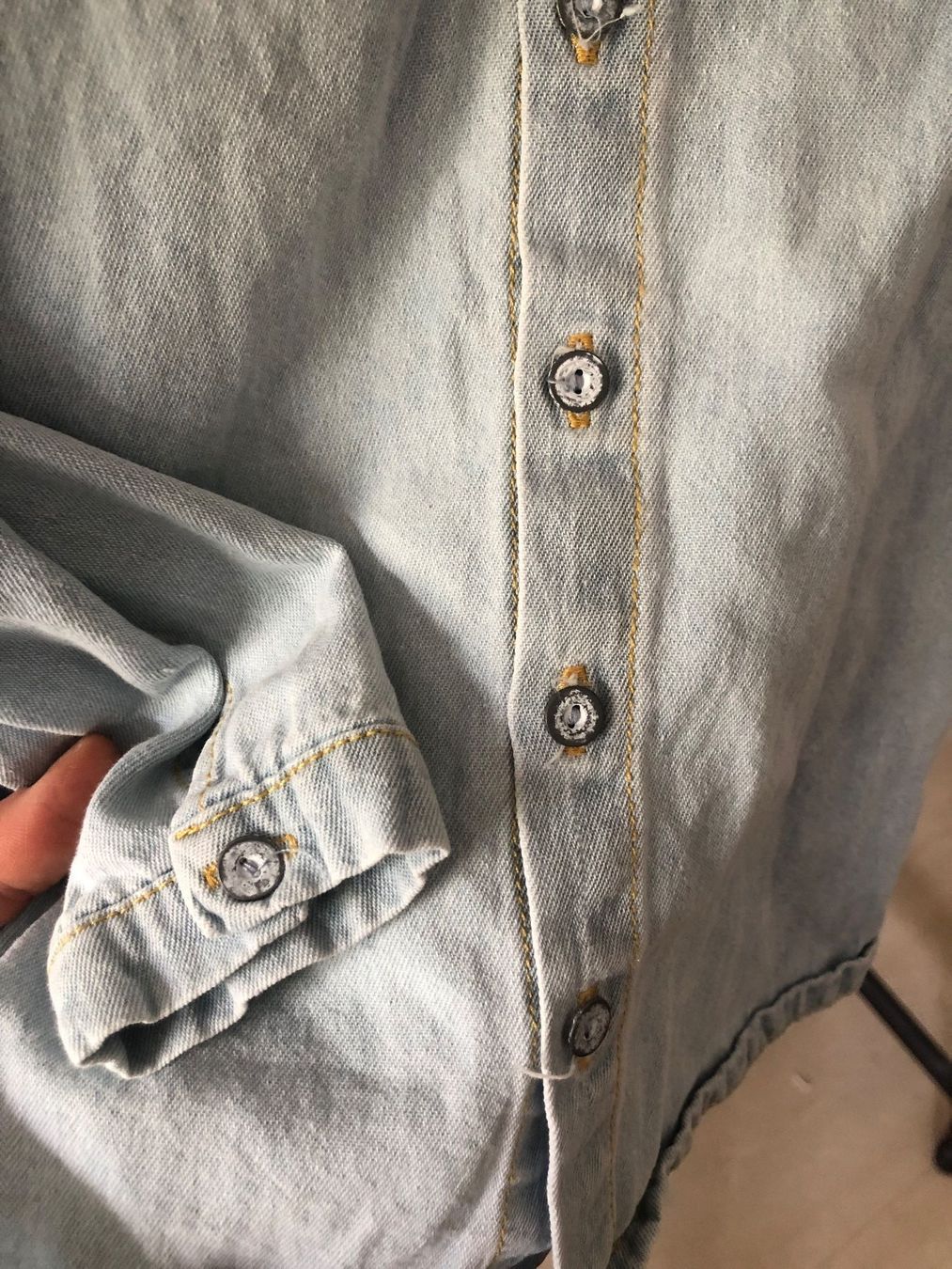 Camicette, T-shirt & Top: Kinder Jeans-bluse, Gr. 5-6J. – Usato da Unterägeri venduto da Lerchemeerenge 2