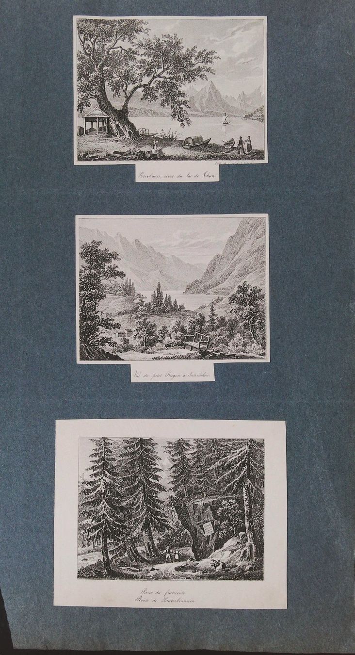 Incisioni: Berner Oberland 12 Lithographien um 1840 – Usato da Rafz venduto da Helvet32 3