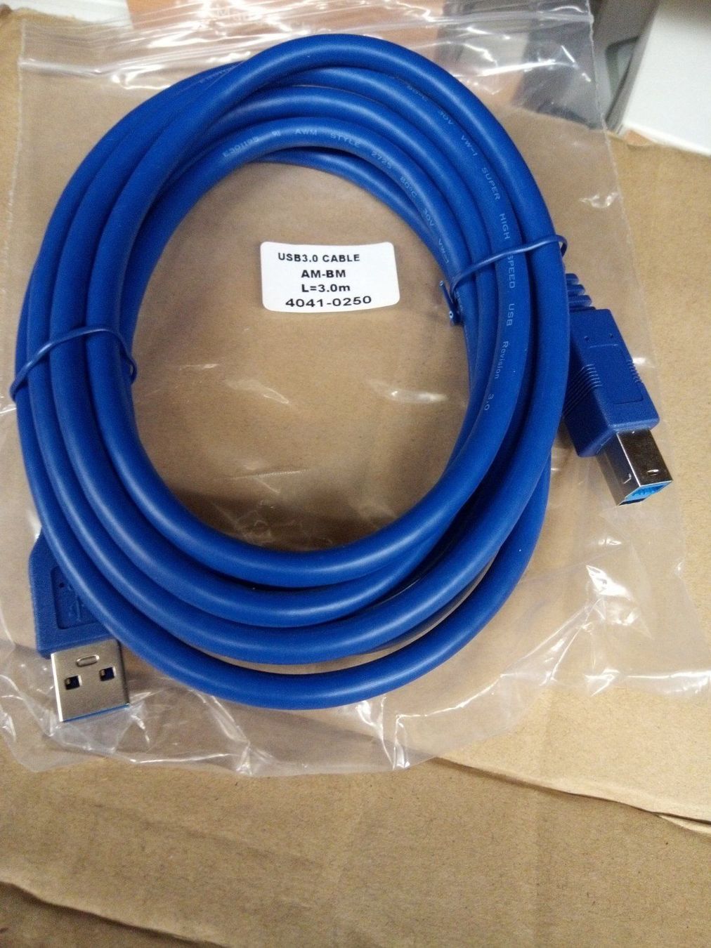 Kabel: USB3.0 Kabel, AM-BM Printerkabel 3meter – Neu und originalverpackt aus Ermatingen von rik4rdo