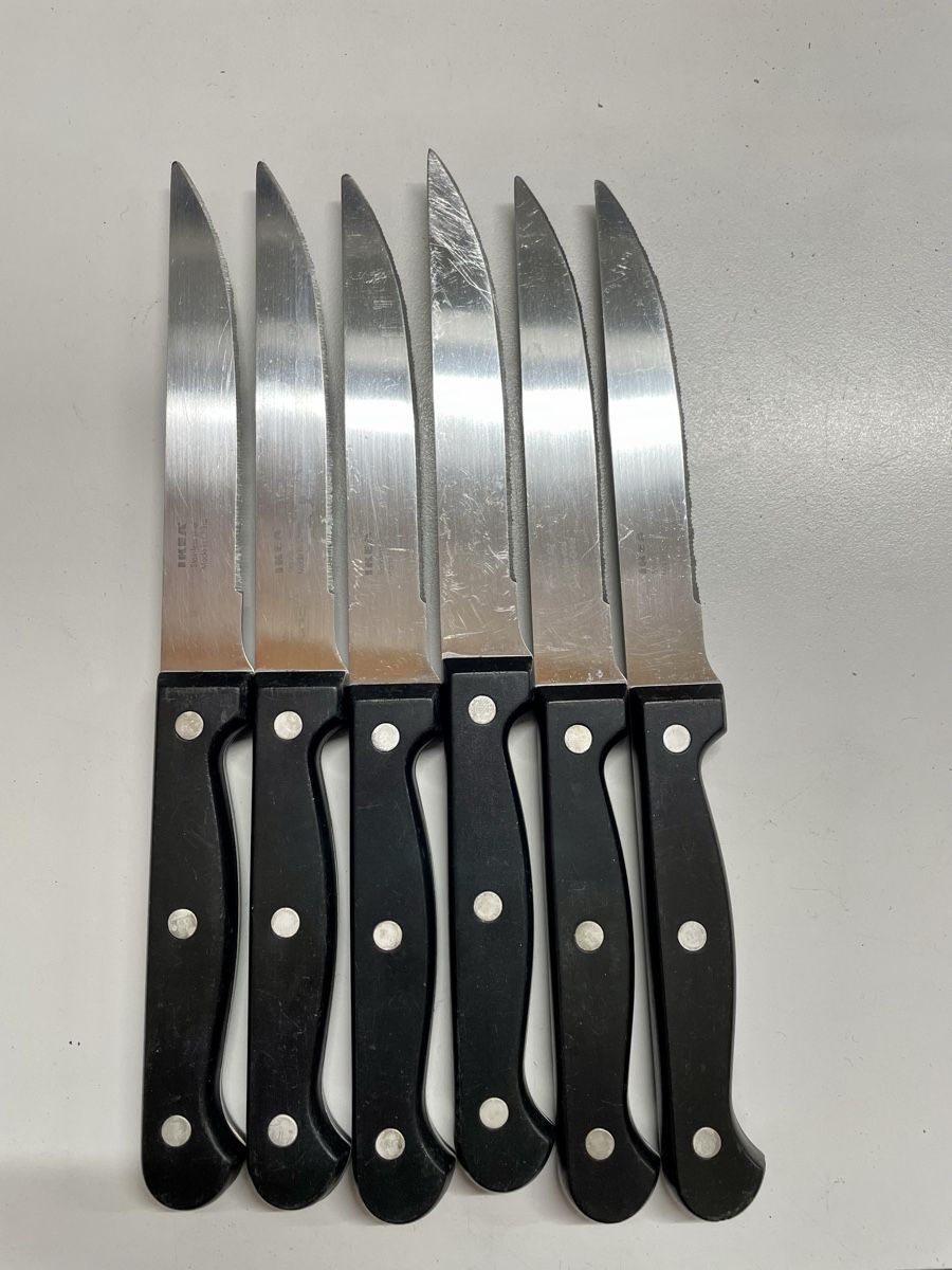 Ikea Messer: IKEA Steakmesser Set, 6, Schwarz – Gebraucht aus Schafhausen i.E. von prodigy21 3