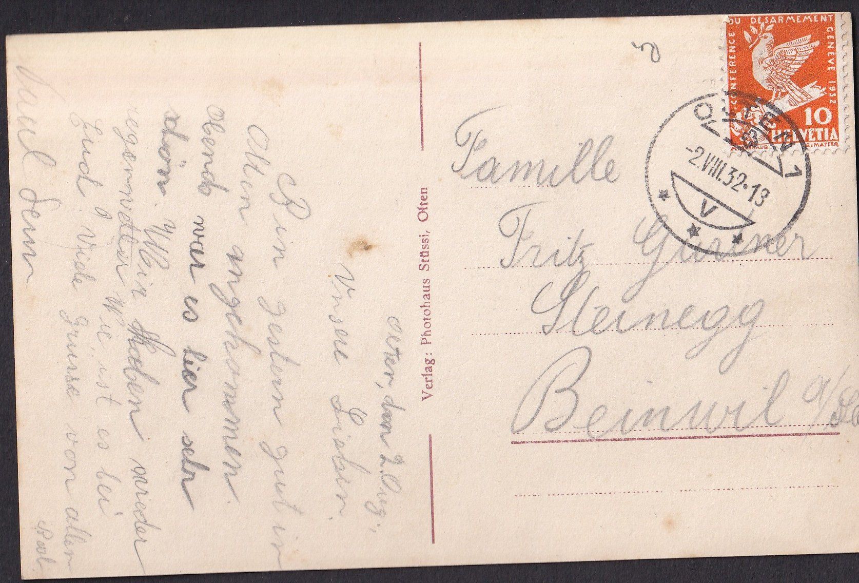 Cartes postales: Olten Teilansicht mit Stadtturm – D'occasion à Olten par clotaldi 1