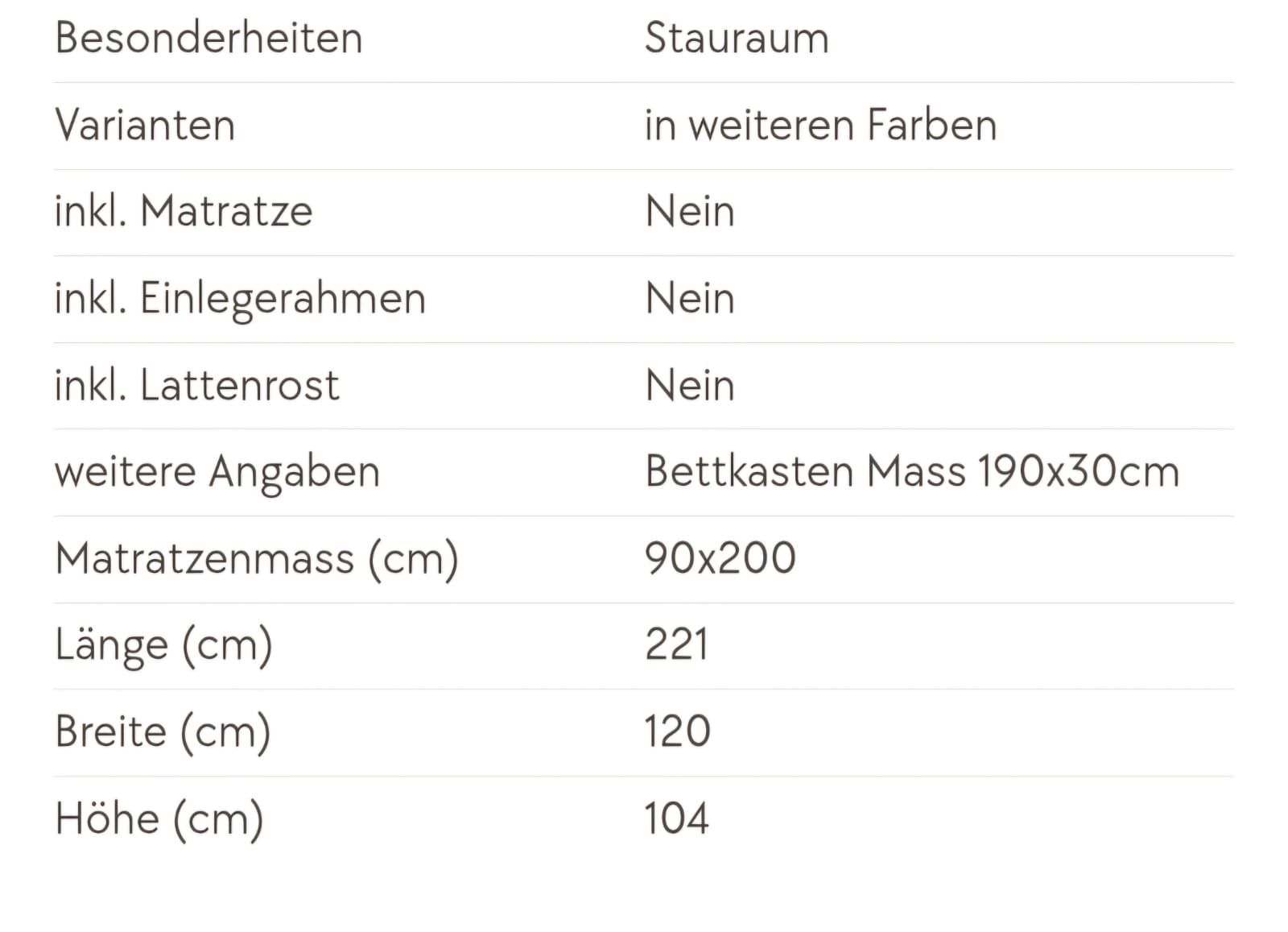 Pfister Betten: Bett mit Stauraum – Gebraucht aus Steffisburg von Vancho02 4