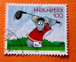 Nr.1159  Maus beim Golfspielen Sondermarken GESTEMPELT 2005