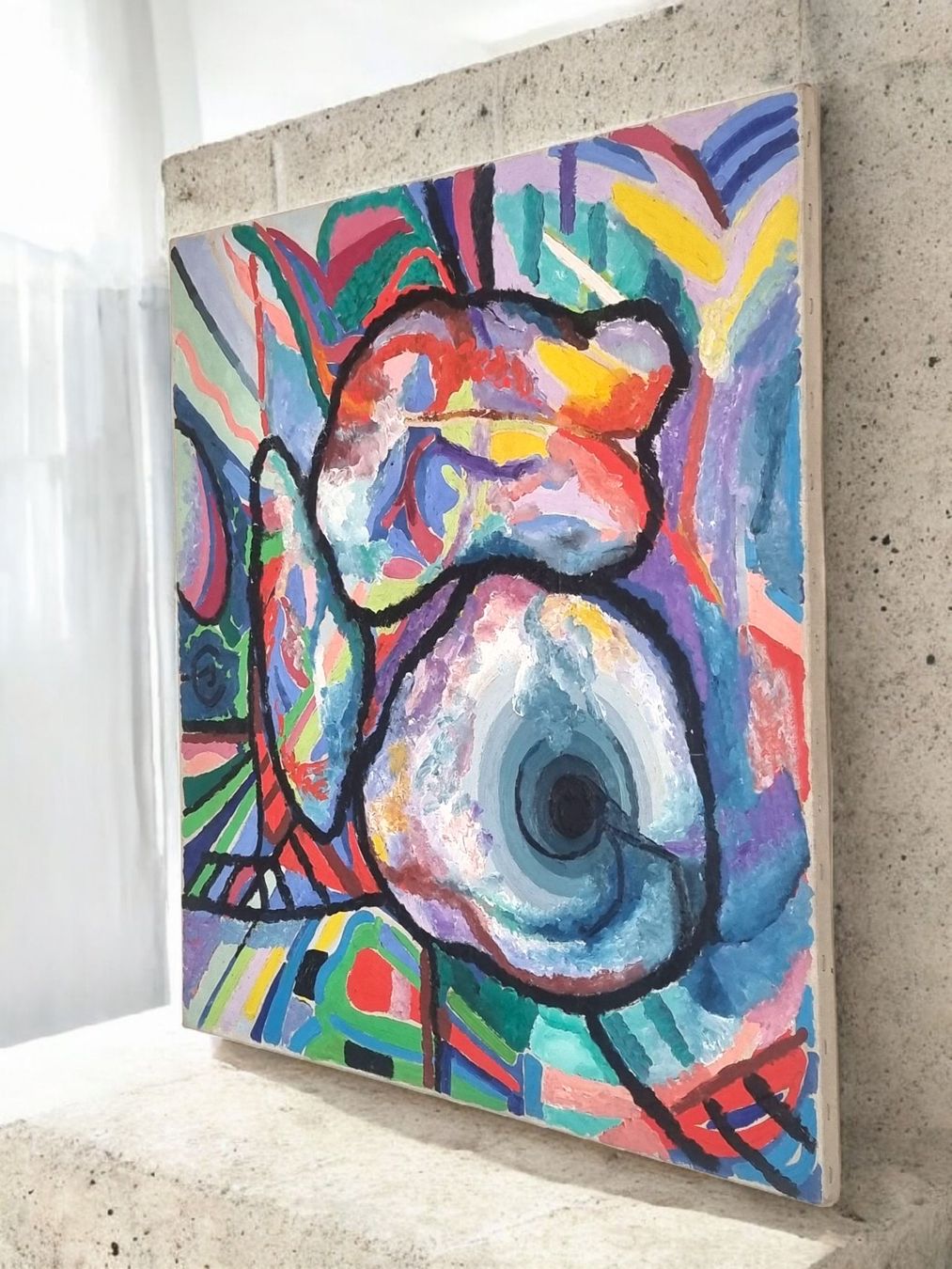 Gemälde: Abstraktes  Kunst Gemälde Acryl auf Leinwand #Bibi# – Gebraucht aus Zürich von Zuerichparis08 4