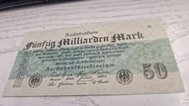 Reichsbanknote Fünfzig Milliarden Mark 1923 H