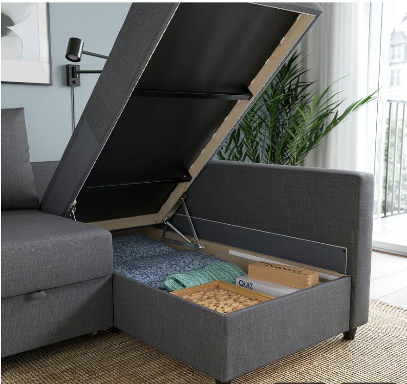 Ikea Sofas: Ecksofa mit Bettfunktion und Stauraum grau – Gebraucht aus Zürich von yes_sah 2