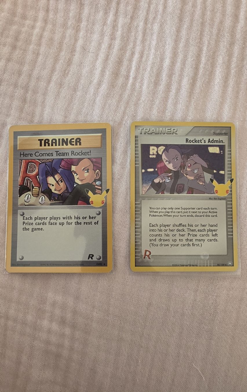 Pokémon Sammelbilder & Trading cards: Célébrations - Here Comes Team Rocket & Rocket's Admin. – Neu (gemäss Beschreibung) aus Montagny-Yverdon von SE7ENG