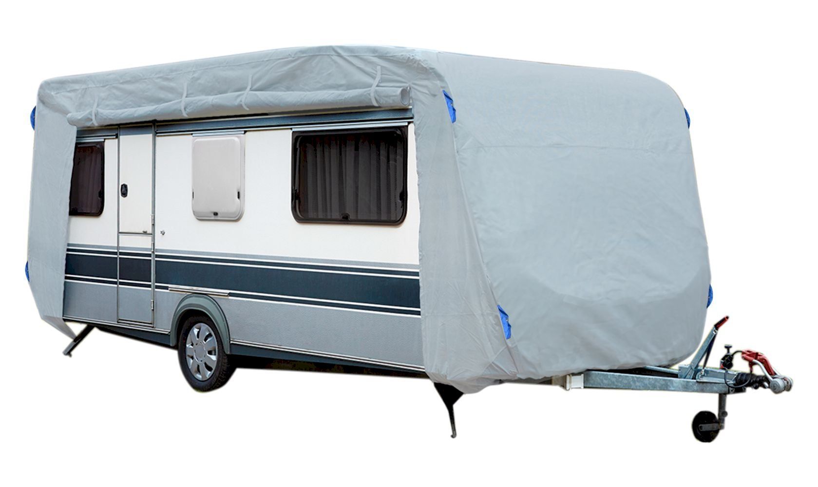 Dethleffs Veicoli da campeggio: GreenYard Abdeckplane Wohnwagen S grau – Nuovo e nell'imballaggio originale da Bottighofen venduto da zaap
