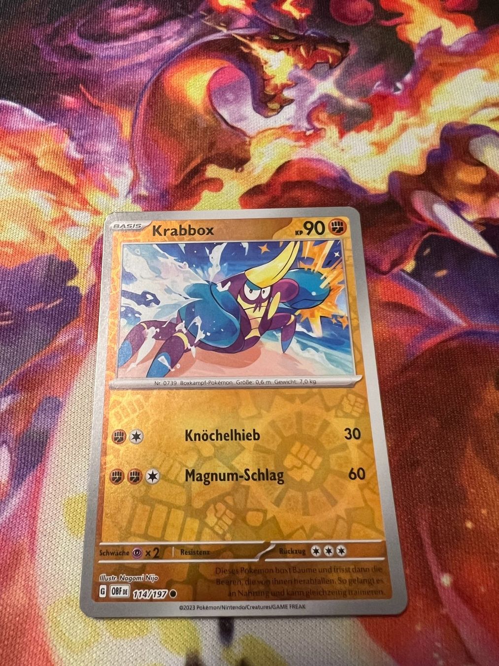 Pokémon Carte collezionabili: Krabbox (OBF 114) / Reverse Holo / Obsidianflammen – Nuovo (secondo la descrizione) da Bülach venduto da CherryBlu