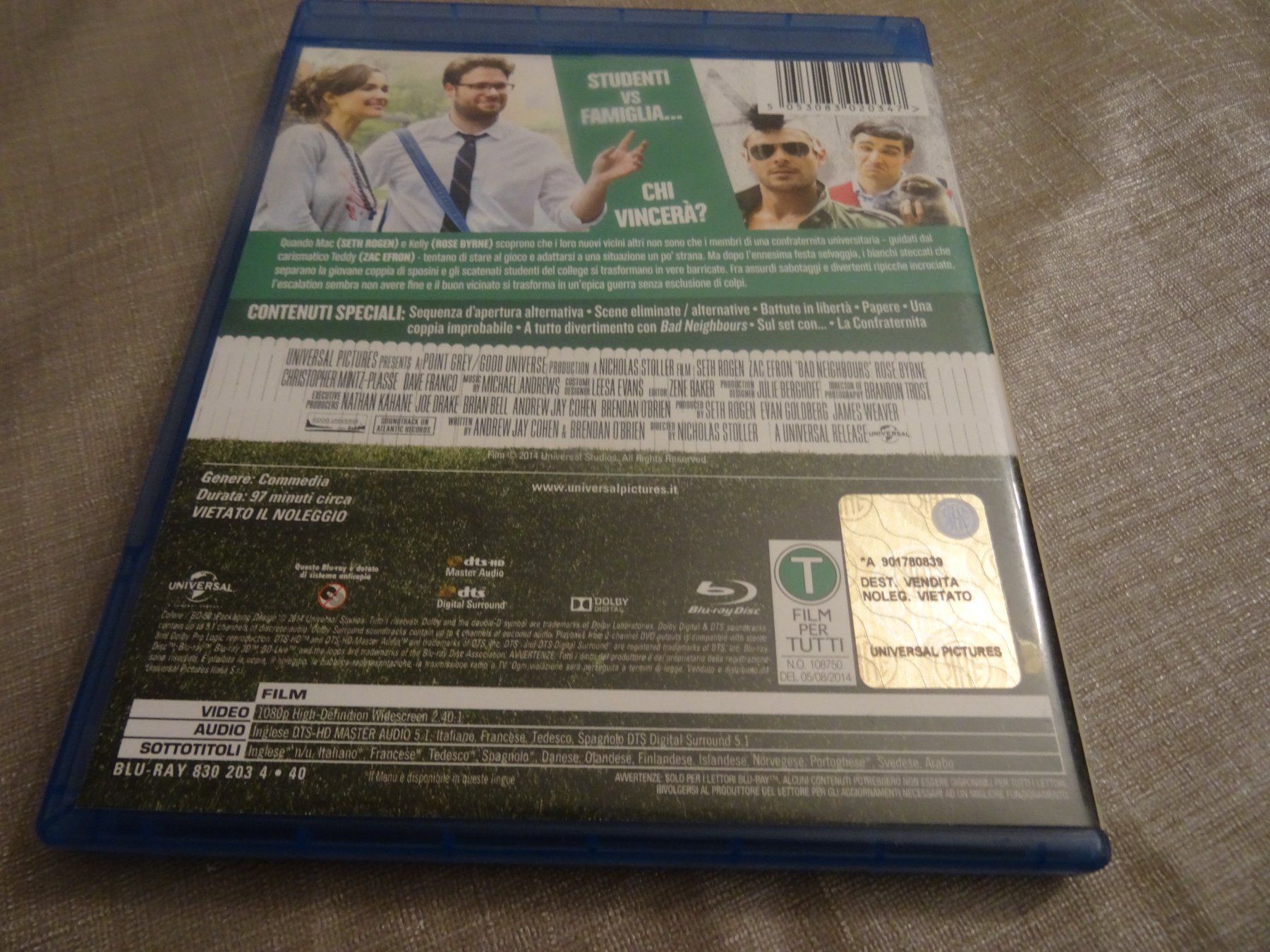 Alle DVDs: Cattivissimi Vicini Bad Neighbors - Blu-ray – Gebraucht aus Olten von Disc-Verkauf 2
