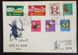JB4) 1954, Pro Juventute, auf Sonderbrief mit Sonderstempel