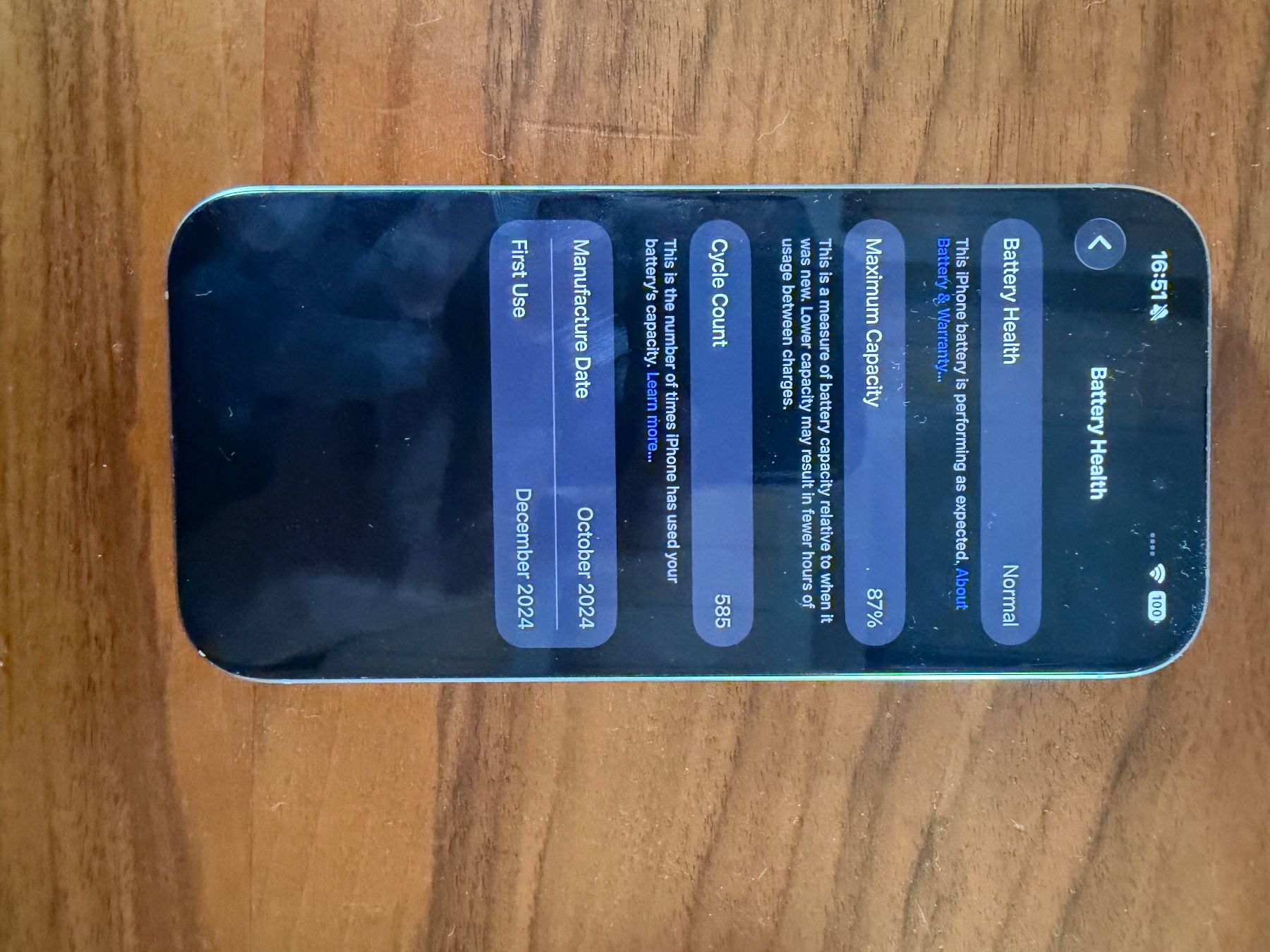 Apple Portables: iPhone 16pro 1TB – D'occasion à Meinier par bas_by7t 2