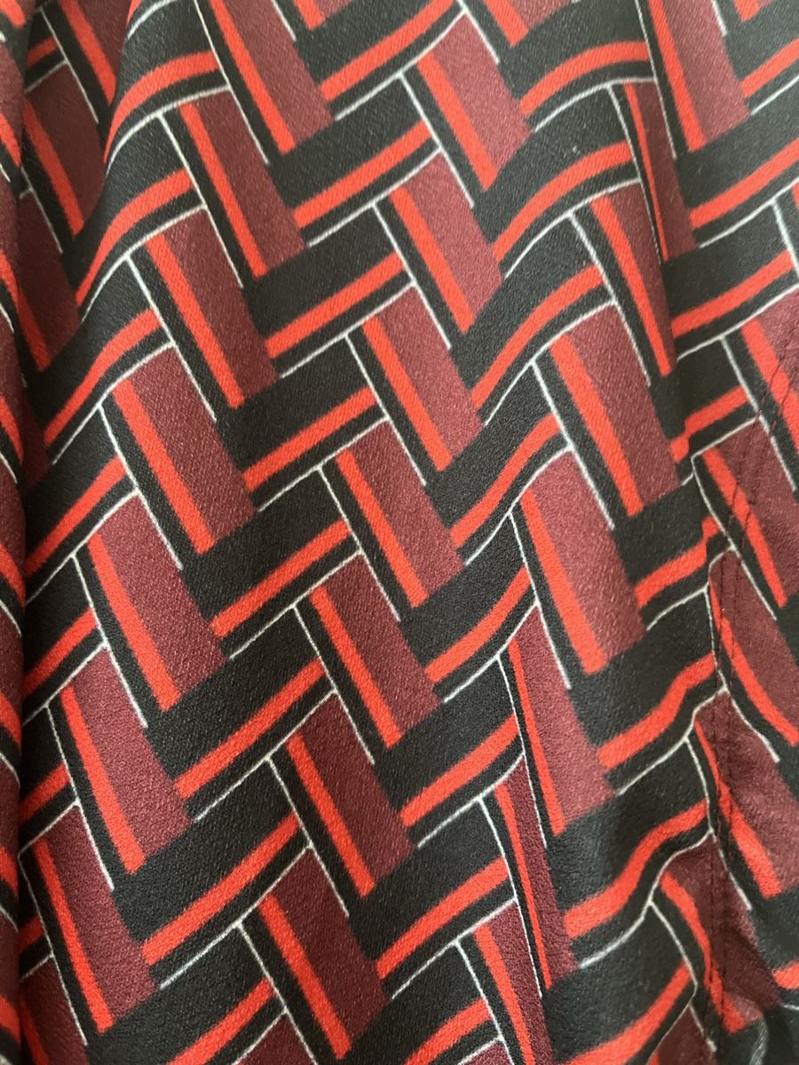 Camicette: Monnari Blouse, Size M, Geometric Pattern, Tie Neck, Excelle – Usato da Zürich venduto da Ironetka 3