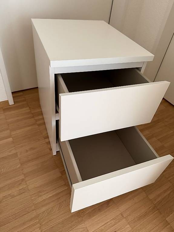 Cassettiere: Weisse Kommode Malm (mini) mit 2 Schubladen – Usato da Aarau venduto da diinch 2