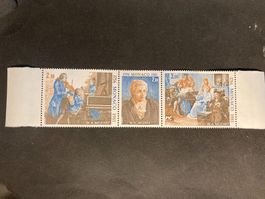 Monaco 1981 Satz 3er-Streifen 225 Geburtstag W. A.Mozart pfr