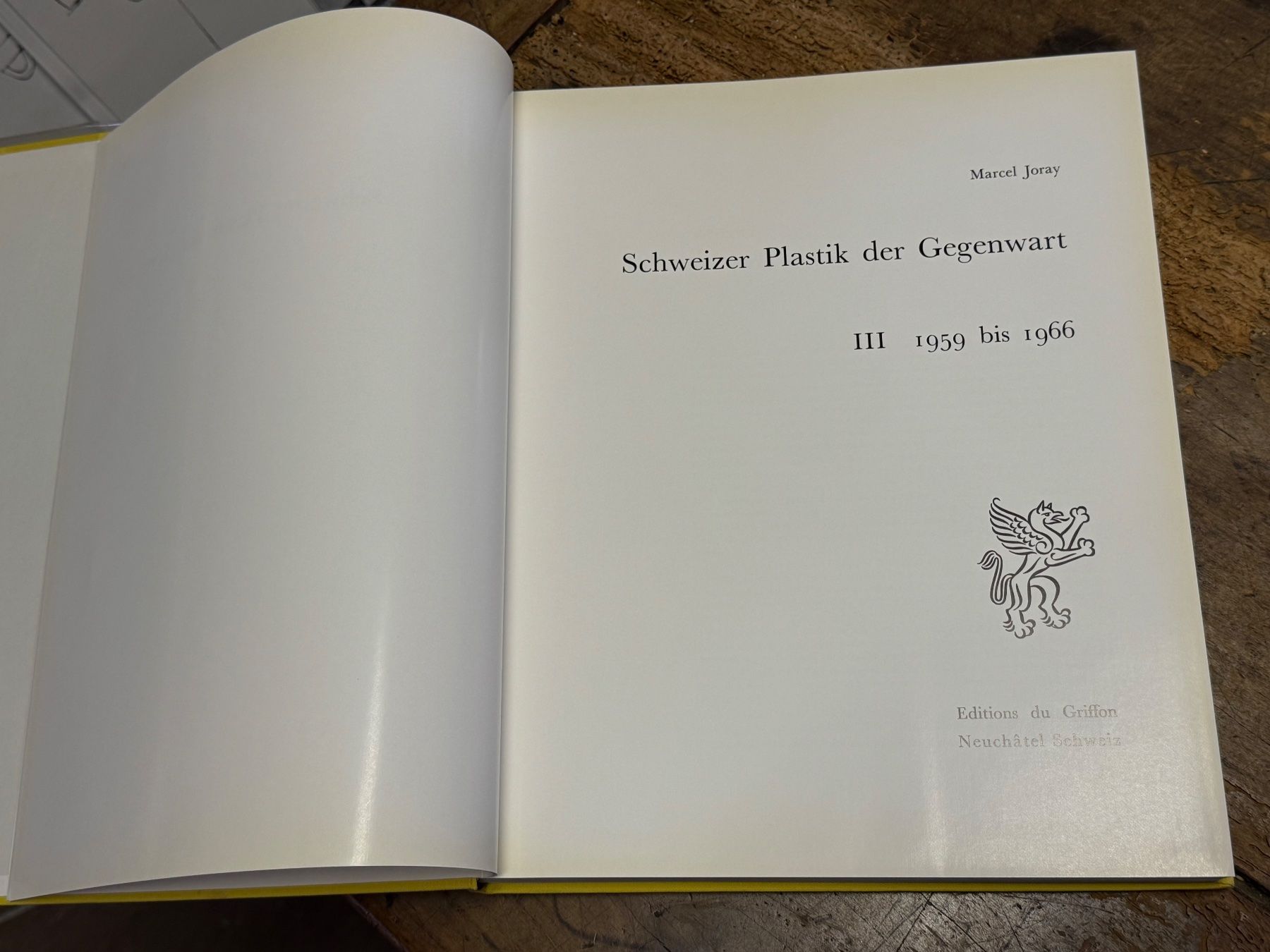 Bücher: 1967 Schweizer Plastik der Gegenwart Joray Marcel – Gebraucht aus Bern von Jwpm66 1