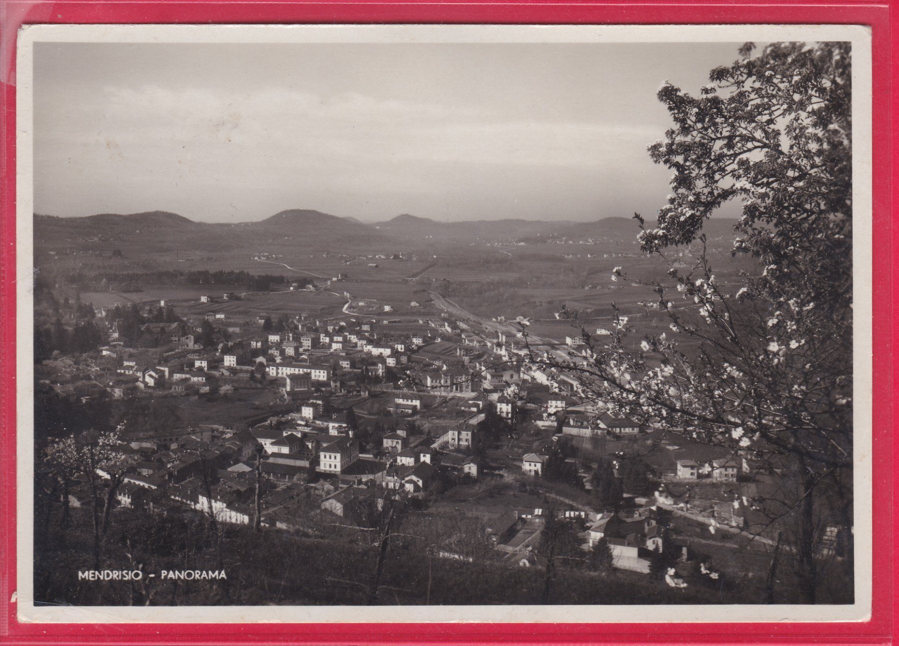 Cartoline postali: MENDRISIO - PANORAMA, FELDPOST – Usato da Oberrieden venduto da Gebirgsstelze