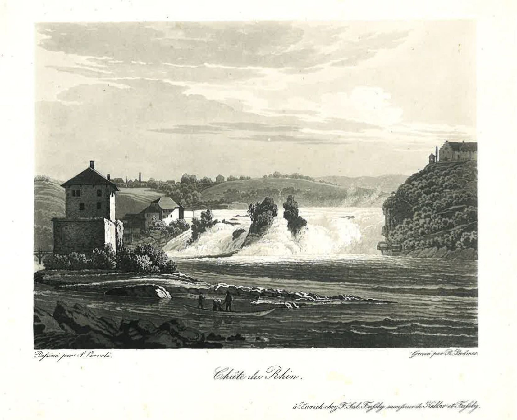 Incisioni: Stich Rheinfall Chute du Rhin – Usato da Luzern venduto da mainwerk