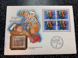 Jugendgruppen Numisbrief 1990- Silber 999.9/1000- 10 Gramm