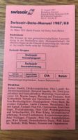 Swissair Data-Manual 1987/88