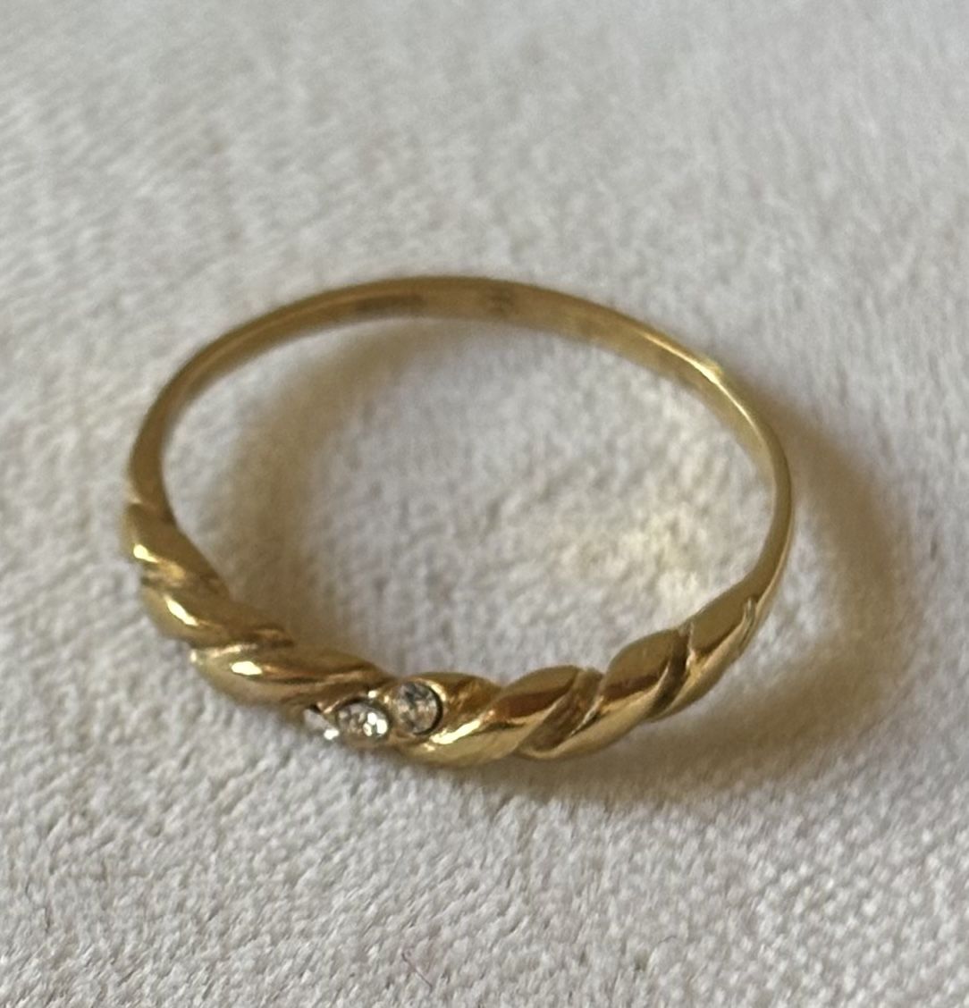 Anelli: Vergoldeter Ring aus 800er Silber Grösse 50  – Nuovo e nell'imballaggio originale da Köniz venduto da Vamp-Wer 2