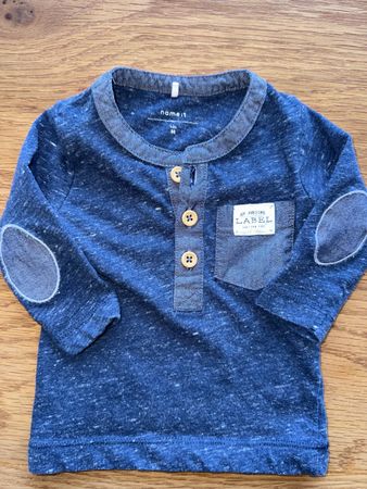 Name it! Baby-Shirt, Gr. 56, Blau, Top Zustand für Herbst