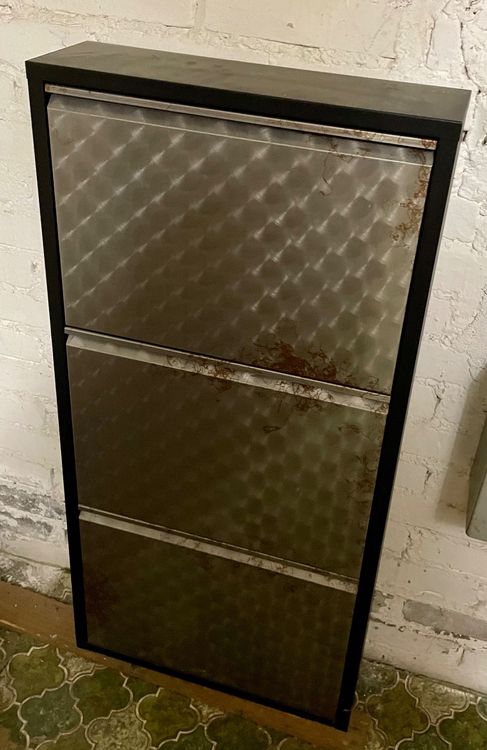 Moderner Schuhschrank Weiß - Platzsparender Flurschrank 80×35×105 Cm Mit LED-Beleuchtung