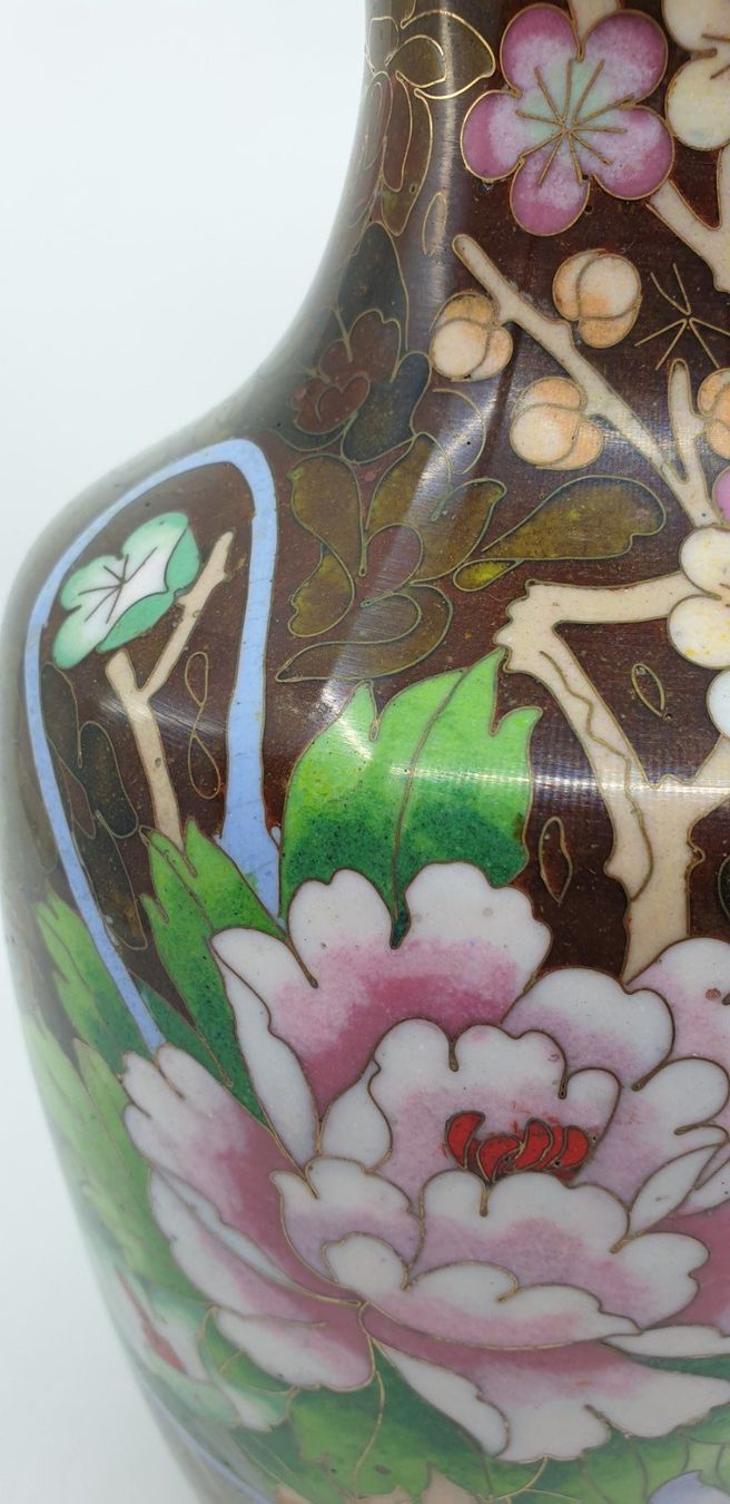 Vasen & Gefässe: Grosse Cloisonné Vase – Gebraucht aus Emmen von Brockofsky 1