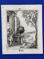 Prospect von Zürich 1739 Neujahrsblatt Musiksaal sehr selten