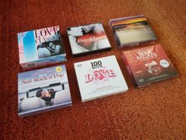 Paket CD's, 6 Multi CD Samplers Love/Slow/Ballads (22 CD's)