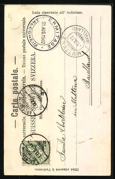 Cartes postales: AK Arlesheim, Eremitage: Einsiedler – D'occasion à Berlin par bartko-reher 1
