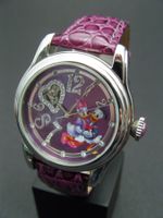 Neue Disney Damen Automatikuhr mit Daisy Duck + Donald Motiv