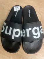 Neue Superga Badeschuhe/Finken Schwarz, Gr.42