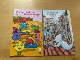 2 Kinderbücher: Die verrückten Wochentage, Gespenst SJW