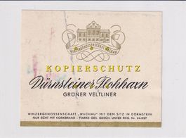 Etikette für Wein - Dürnsteiner Flohhaxn /bd
