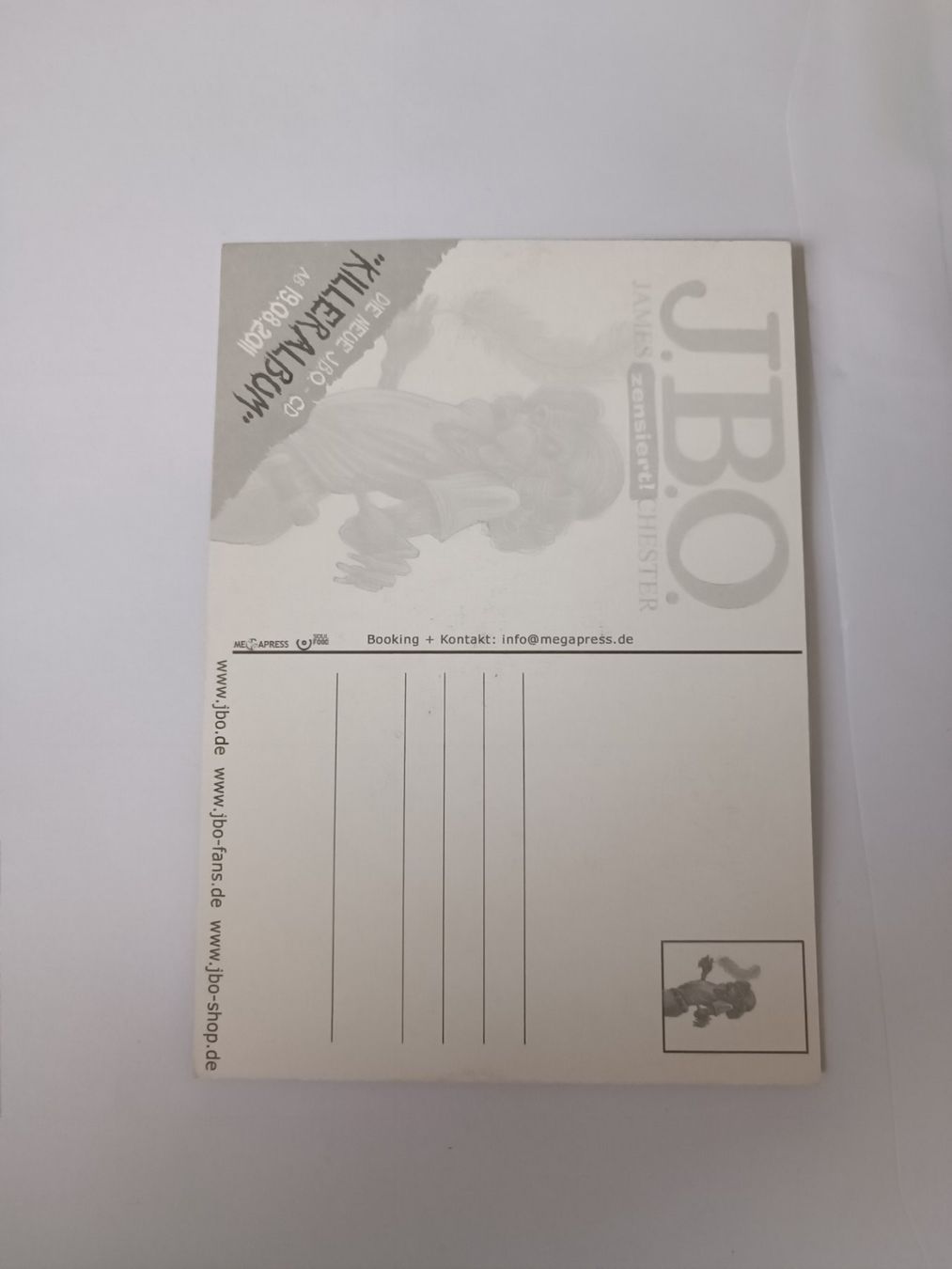 Autographes: J.B.O. - handsigniert – D'occasion à Menziken par Autogramme 1