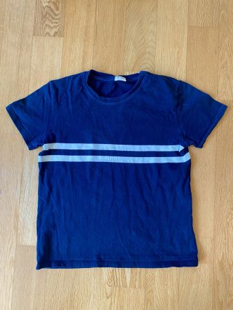 T-Shirt blau mit Streifen