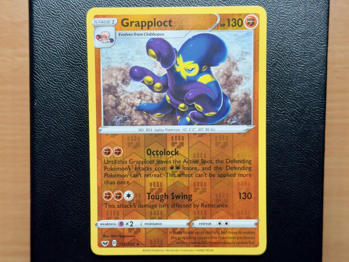 Pokémon Sammelbilder & Trading cards: Grapploct Reverse (113/202)- Sword and Shield - SSH EN SwSh – Gebraucht aus Chézard-St-Martin von Kro_Cards