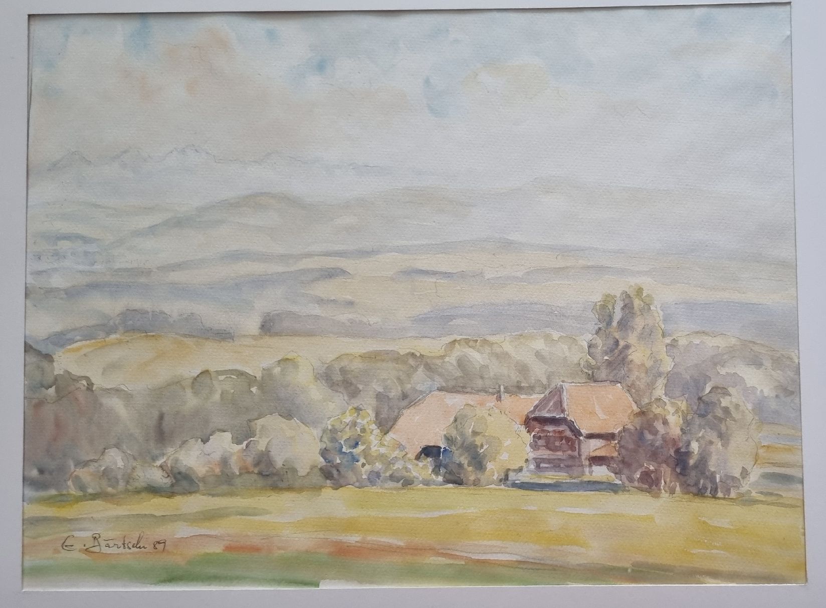 Dipinti: Original Aquarell von Emil Bärtschi – Usato da Uster venduto da Worm