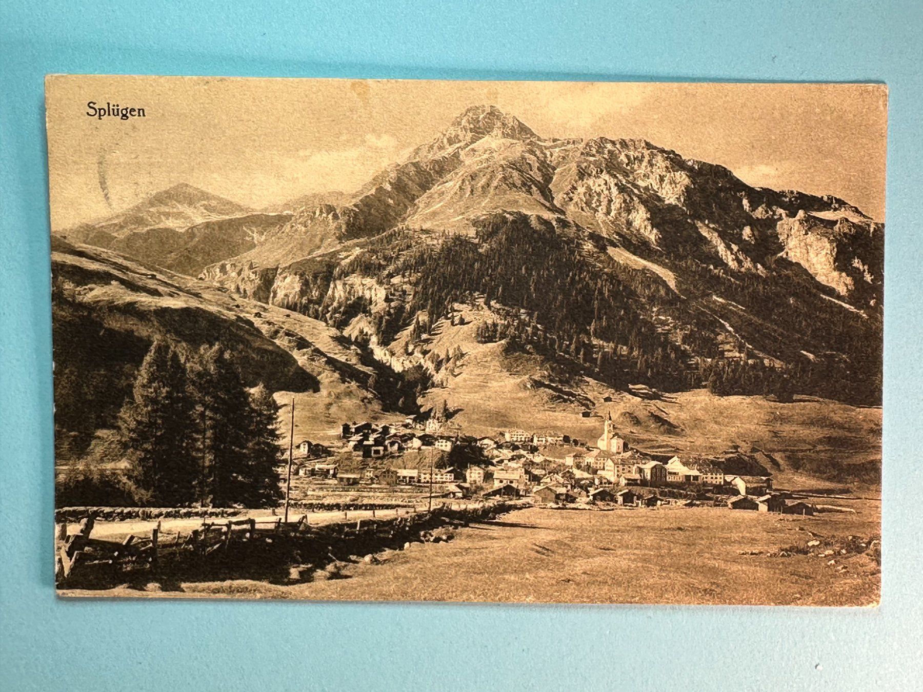 Cartoline postali: Splügen - 1921 – Usato da Steg VS venduto da danwer74