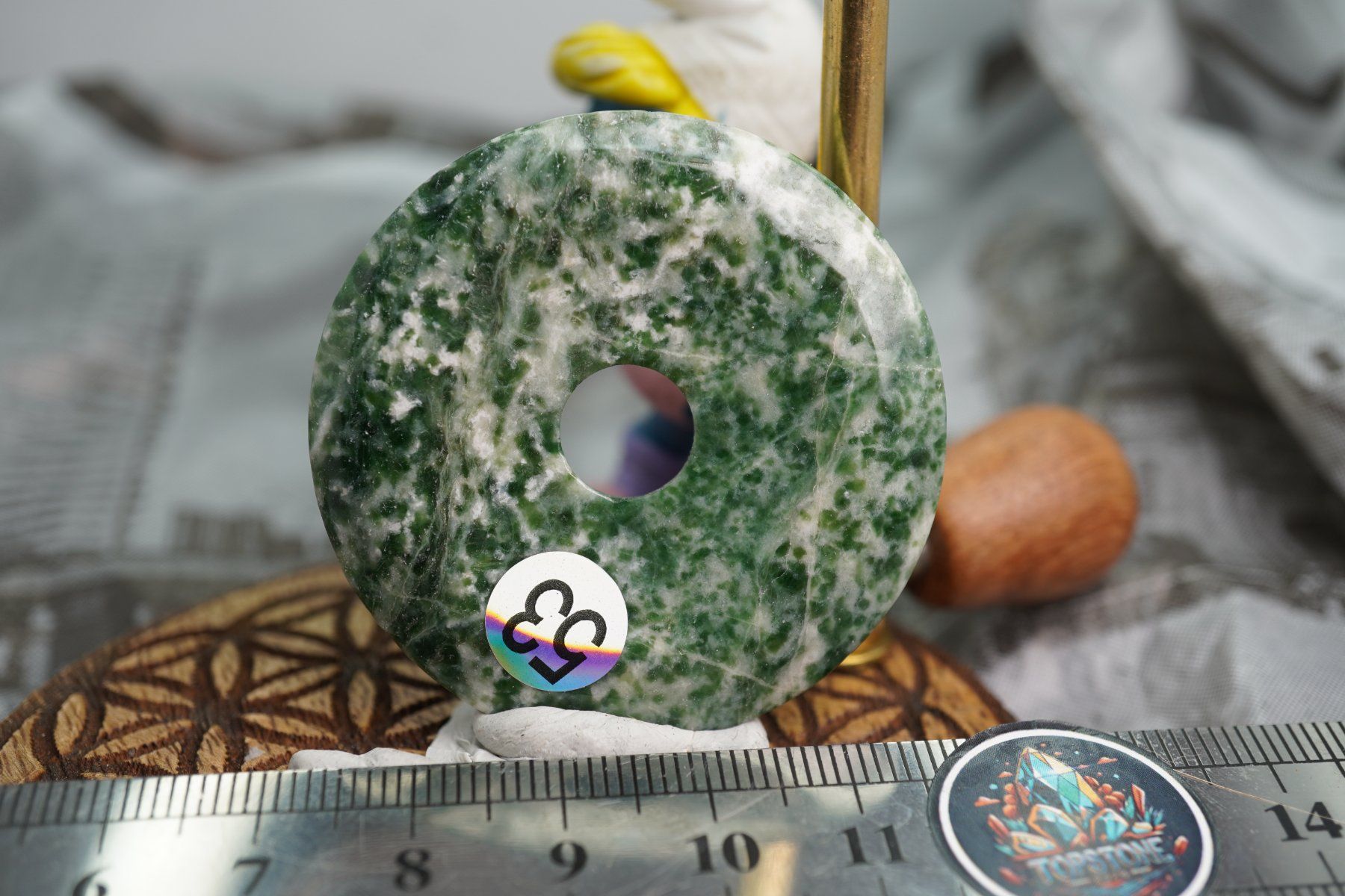 Mineralien & Heilsteine: Baum Jaspis  Pi  Scheibe  ca50mm    ab  1.-     Räumung – Neu und originalverpackt aus Eschenbach SG von topstone 3