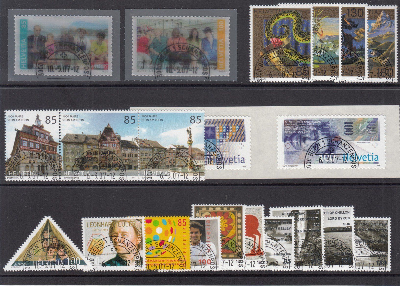 Tutti i francobolli: CH Ausgaben 2007 mit ET – Usato da Bürglen TG venduto da StampGraf 2
