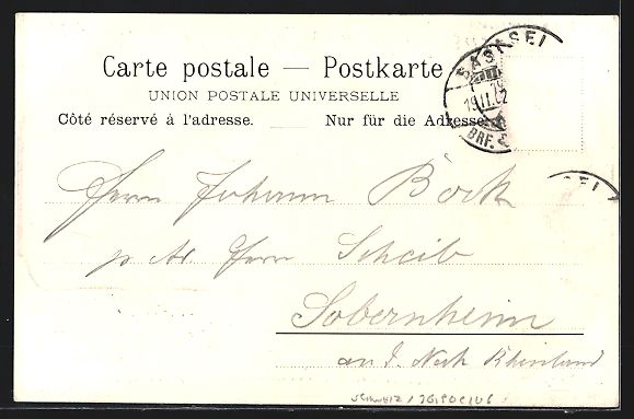 Cartoline postali: Basel, Teilansicht mit Brücke, St. Jako – Usato da Berlin venduto da bartko-reher 1