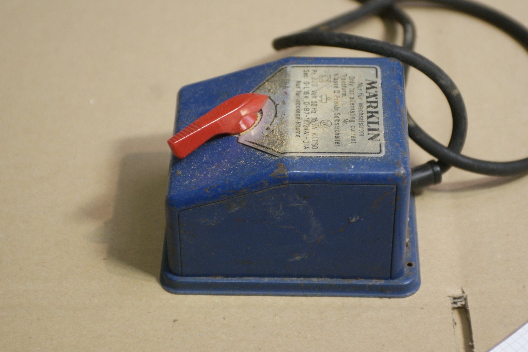 Märklin Modellini di ferrovie: (31)  Uralter Trafo Märklin – Difettoso da Buchs AG venduto da schwippschwapp 1