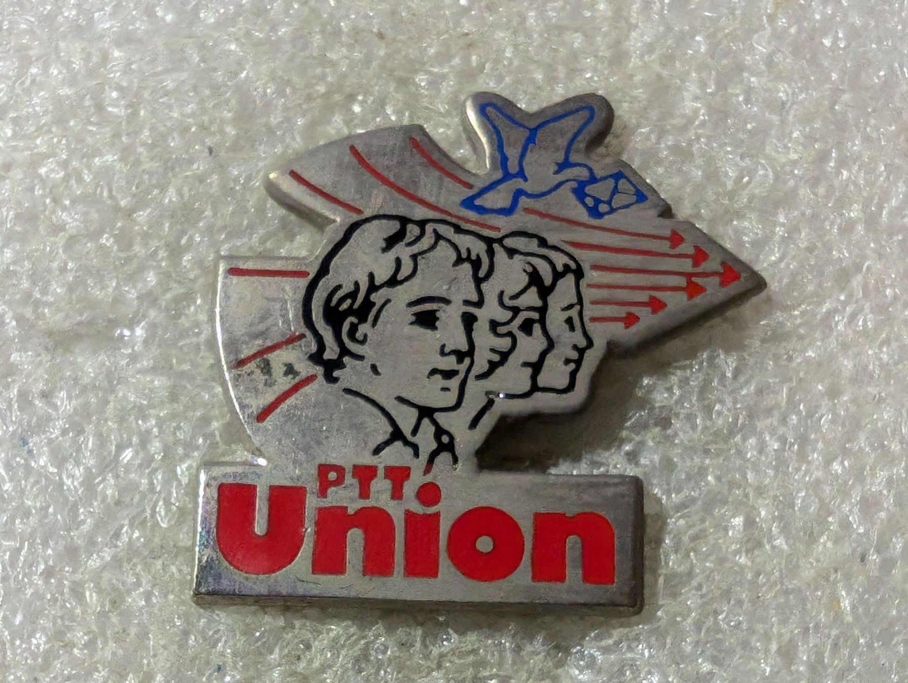 Placchette & Badge: Ansteckpin 165: PTT Union – Usato da Oppligen venduto da Pin-Fall-Shop