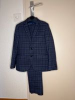 Navy tartan suit for boys