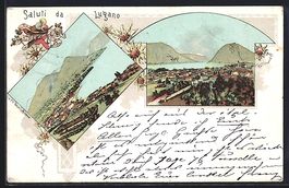 Litho Lugano, Gesamtansichten am Wasser